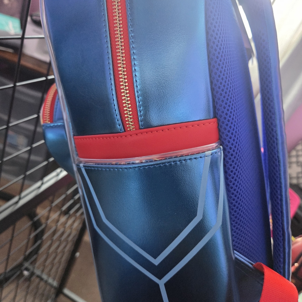 Loungefly Blue and Red Superman Backpack Full Size - Picture 3 of 10
